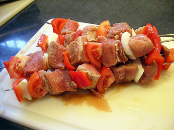 Brochette de filet mignon porc Basque