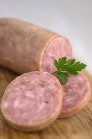 Saucisson a l ail supérieur à la coupe